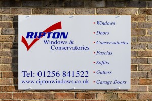 Ripton Windows signage - business details